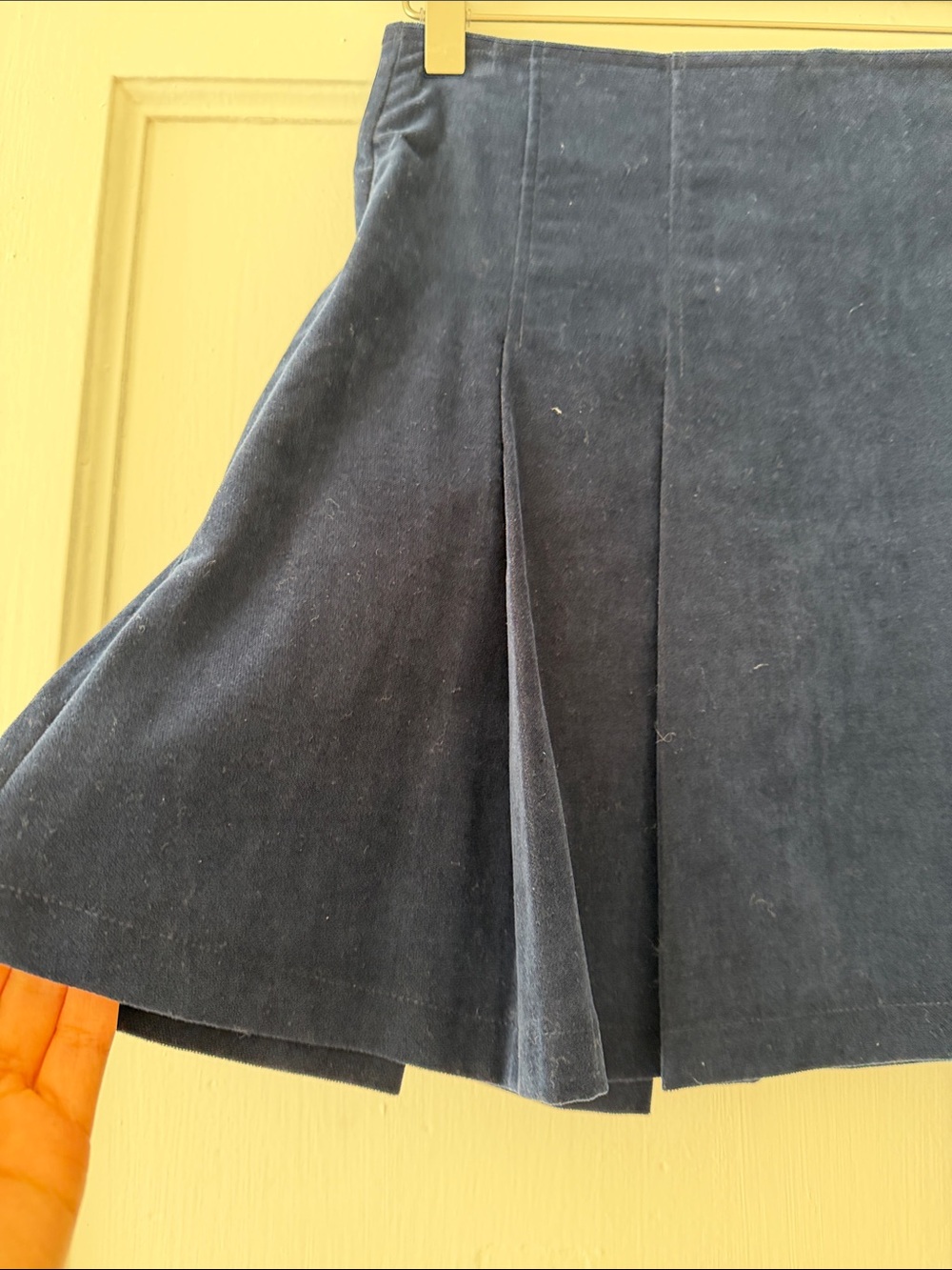 Ciao Lucia Dark Navy Panelled Skater Skirt - Picture 2 of 2